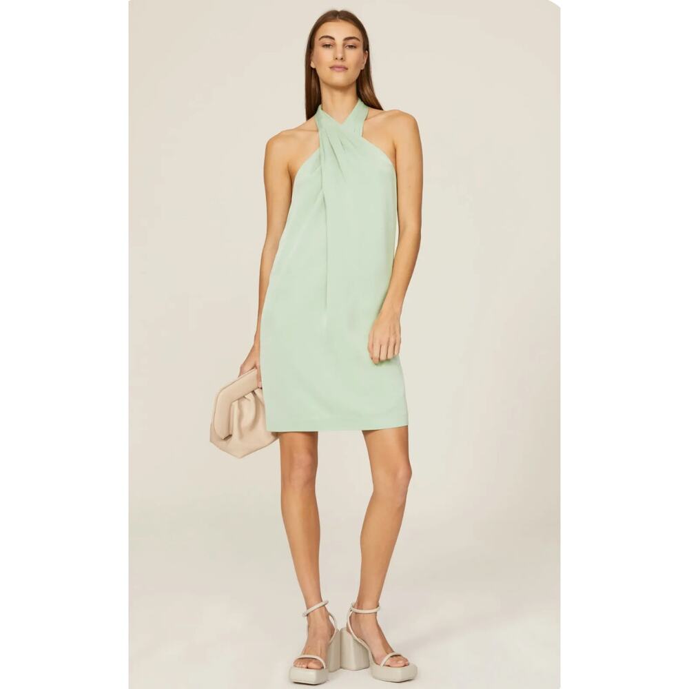 3.1 Phillip Lim Pistachio Halter Neck Dress Size 6